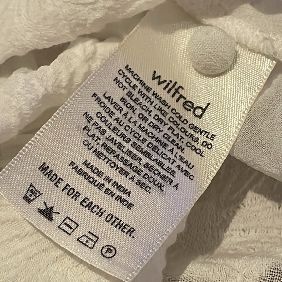 Aritzia Wilfred Augustine Peplum Blouse Size Small - Picture 8 of 9